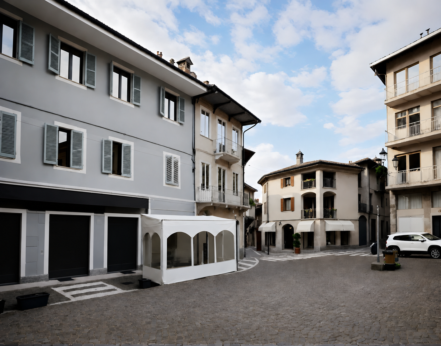 Seconda proposta progettuale con struttura ad archi